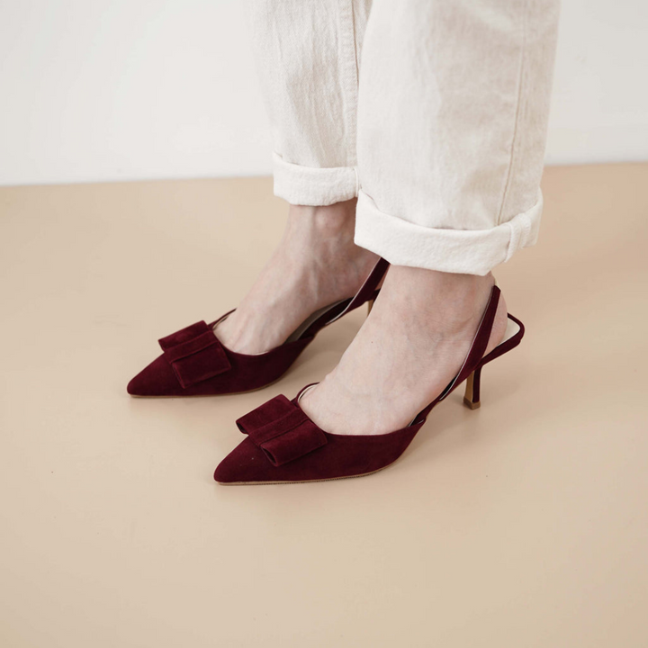 Valentina Pumps Cherry Red