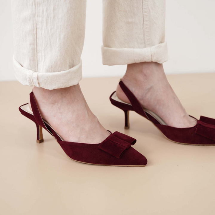 Valentina Pumps Cherry Red