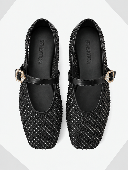 Liana Mesh Mary Janes