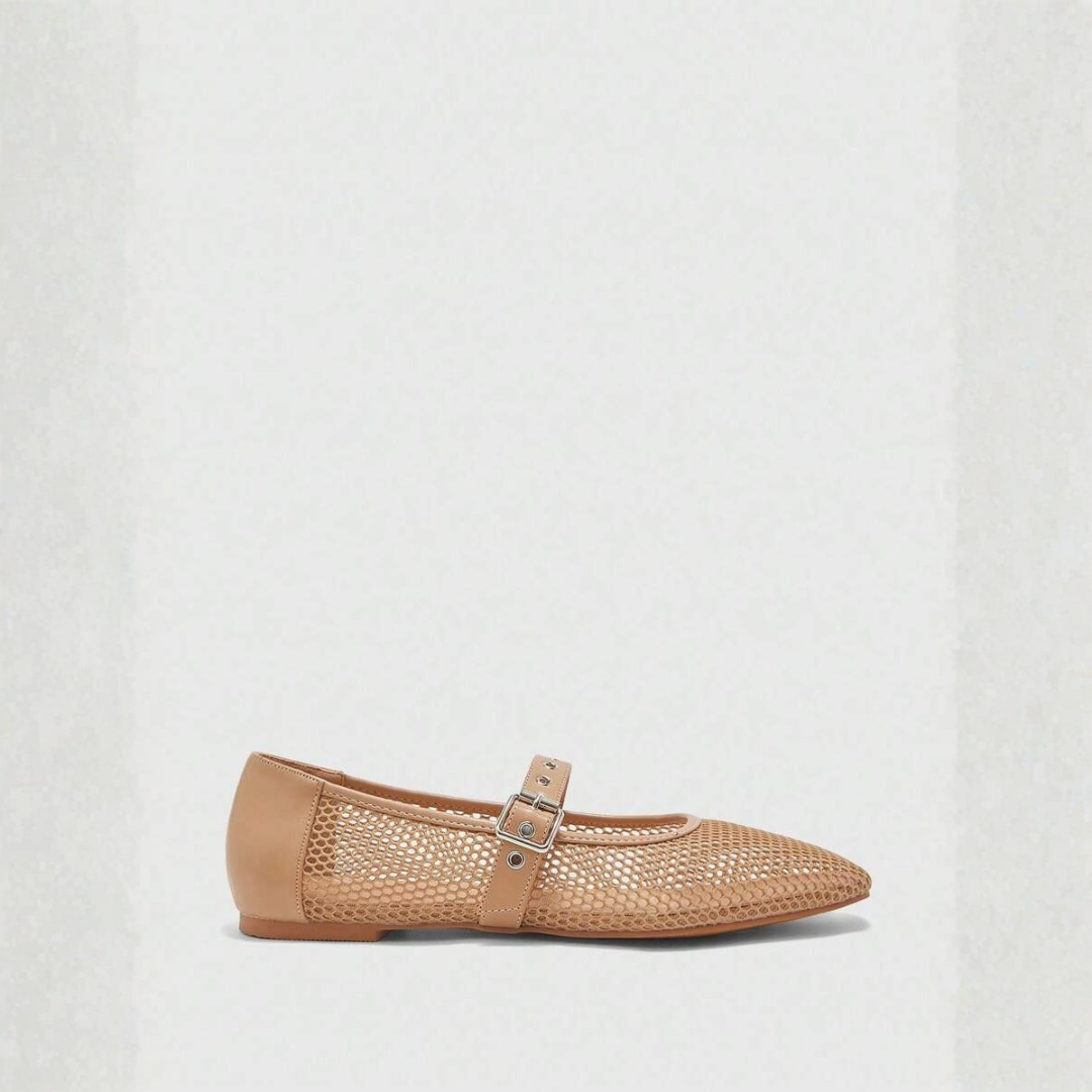 Noir Mesh Mary Janes