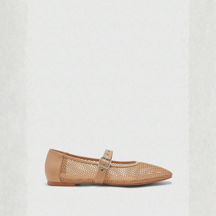 Noir Mesh Mary Janes