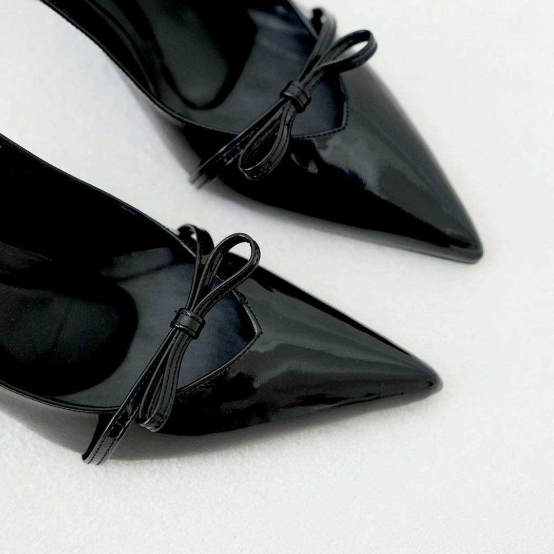 The Celine Heels (Jet Black)