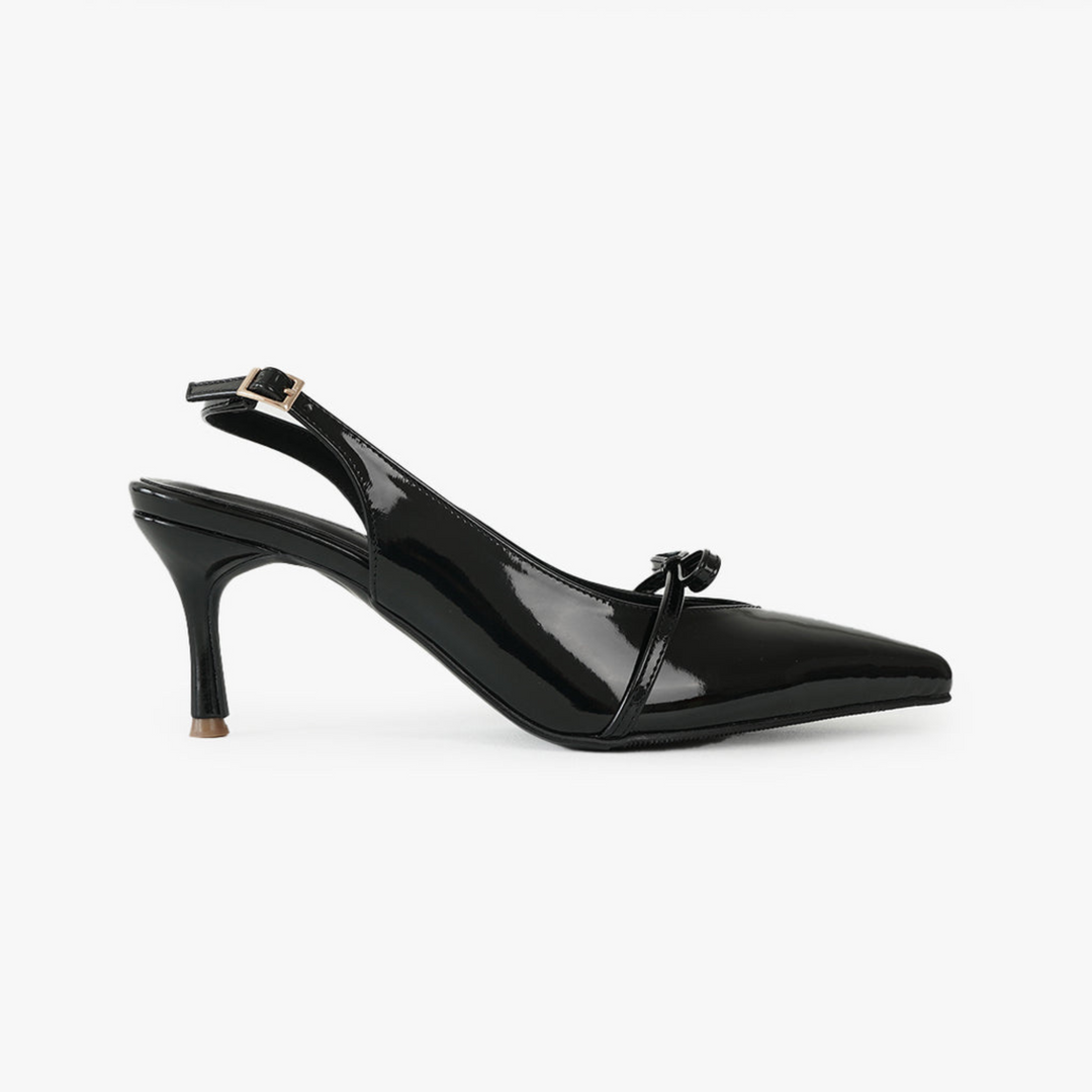 The Celine Heels (Jet Black)