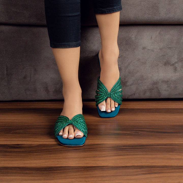 The Elena Flats (Peacock Green)