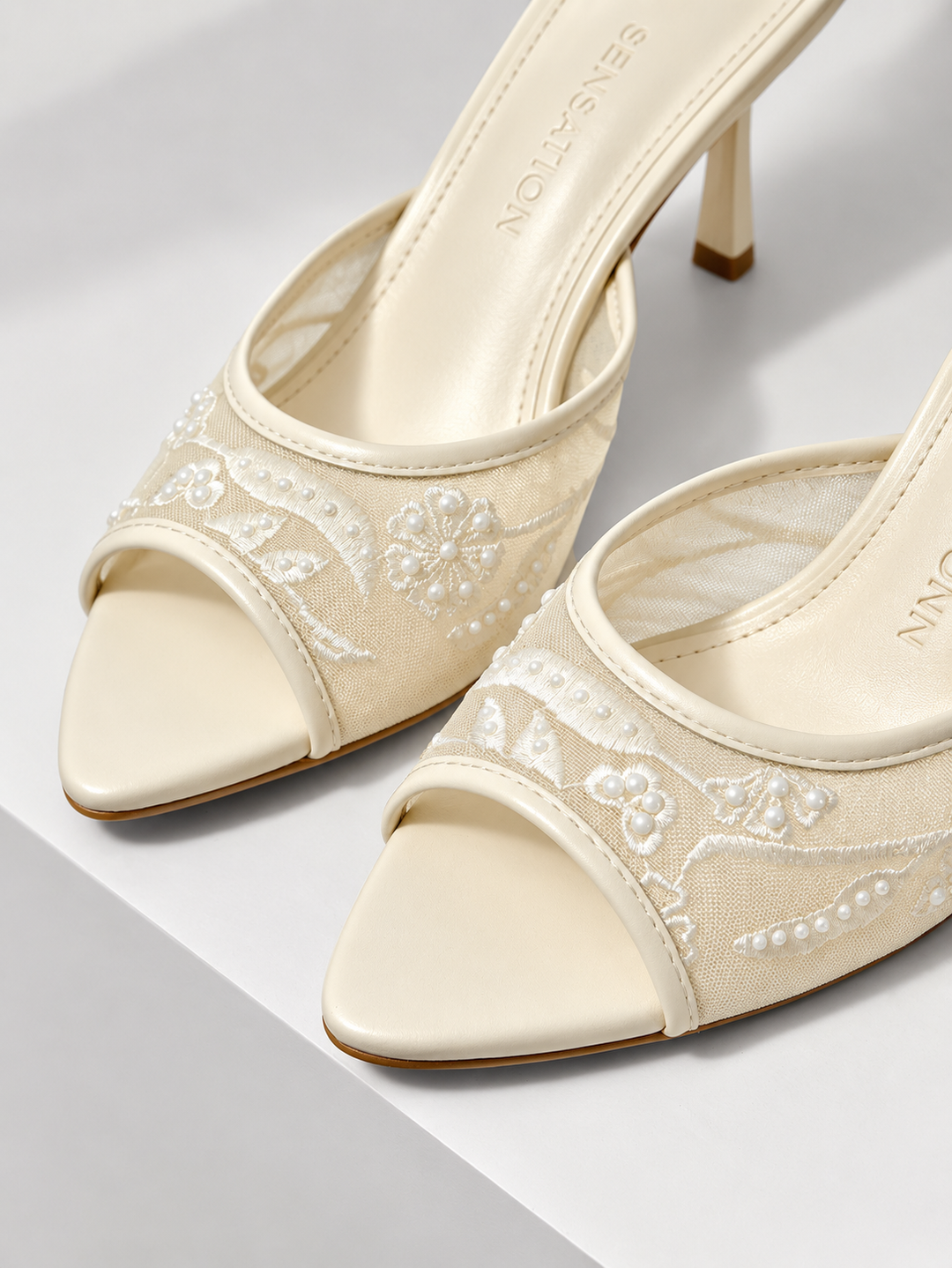 Camille Embroidered Heels