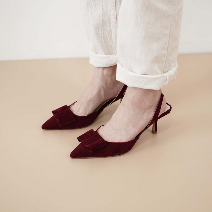 Valentina Pumps - Cherry Red