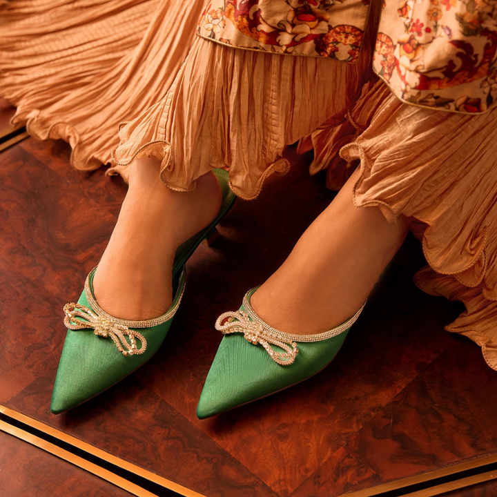 The Luna Pumps - Green