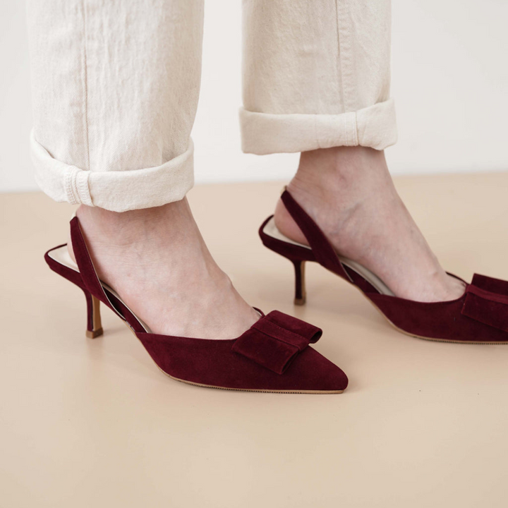 Valentina Pumps - Cherry Red