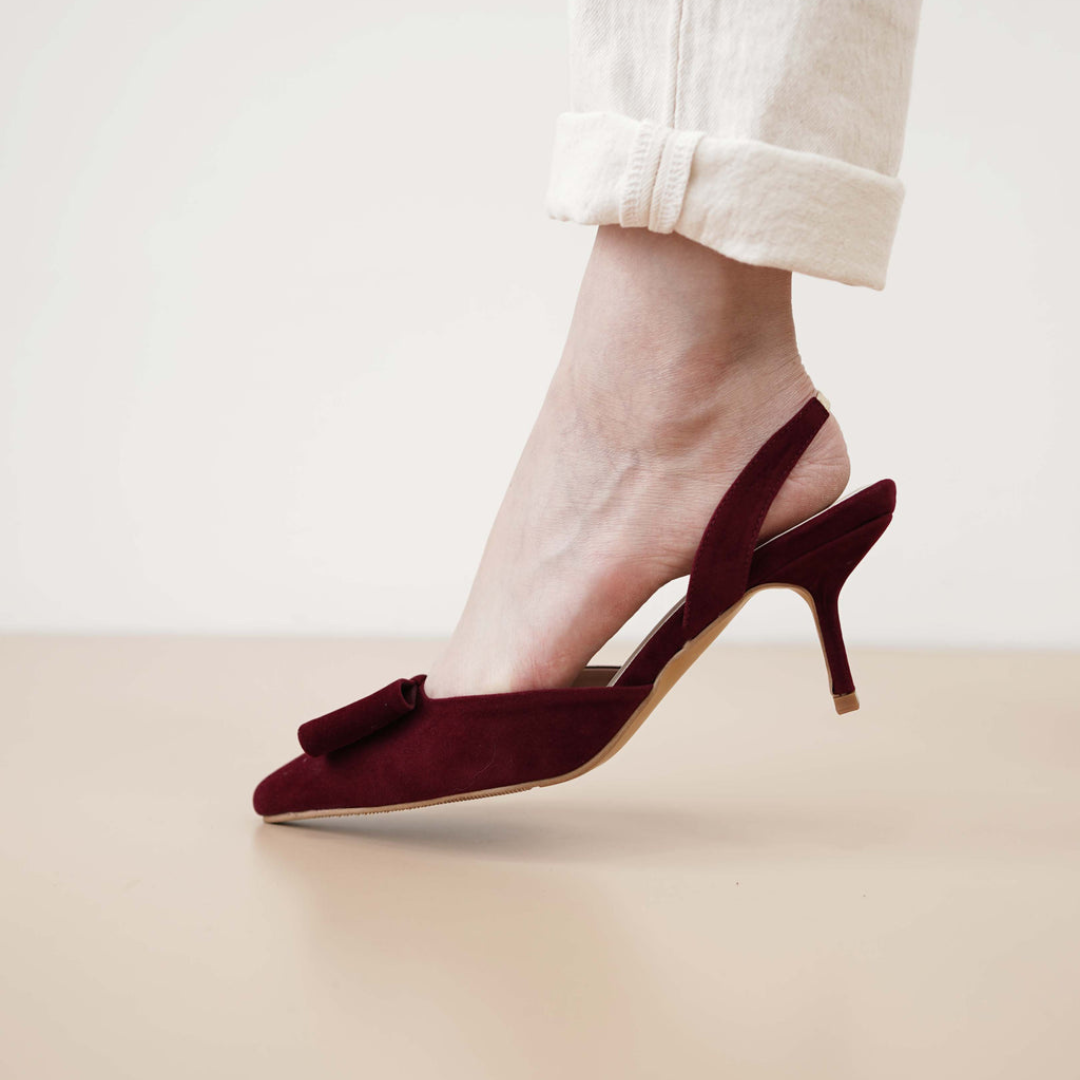 Valentina Pumps - Cherry Red