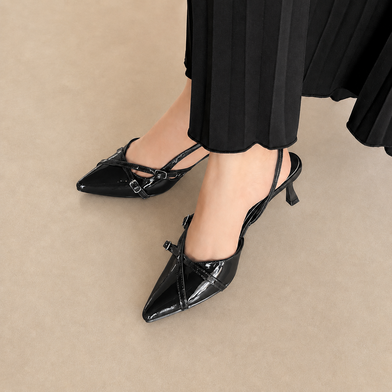 Alexandra Cross Heels