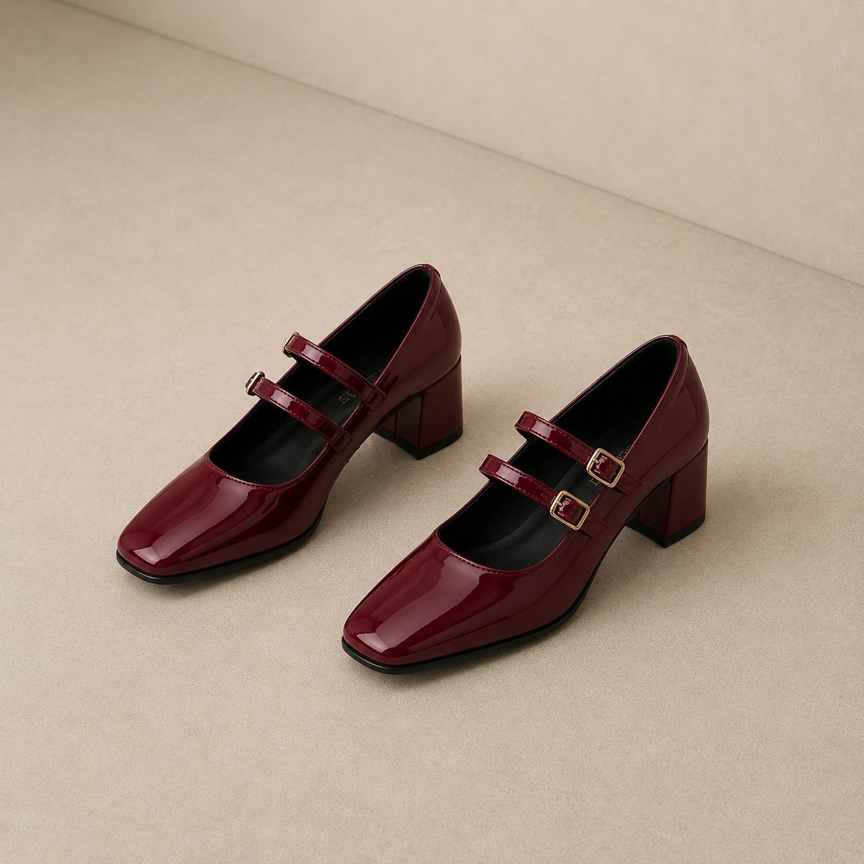 Bella Mary Jane Block Heels