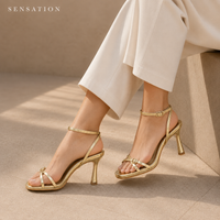 Milan Gold Heels