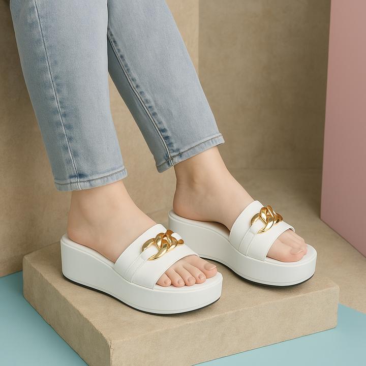 Lexie Wedges - White