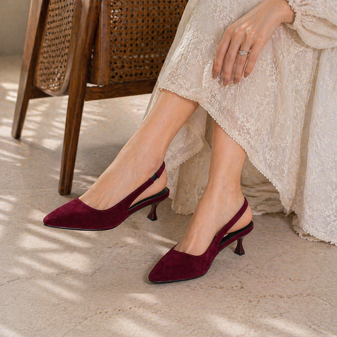 Saturn Slingback Heels