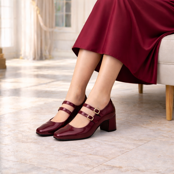 Bella Mary Jane Block Heels