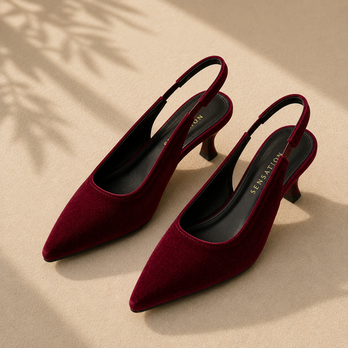 Saturn Slingback Heels