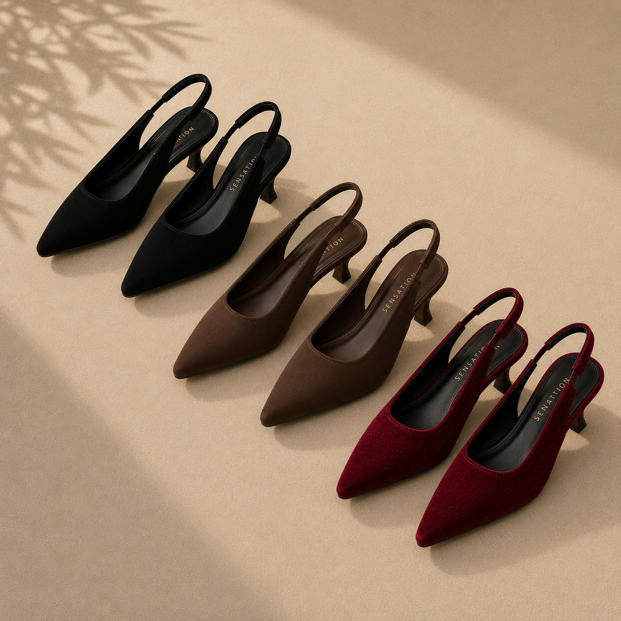 Saturn Slingback Heels