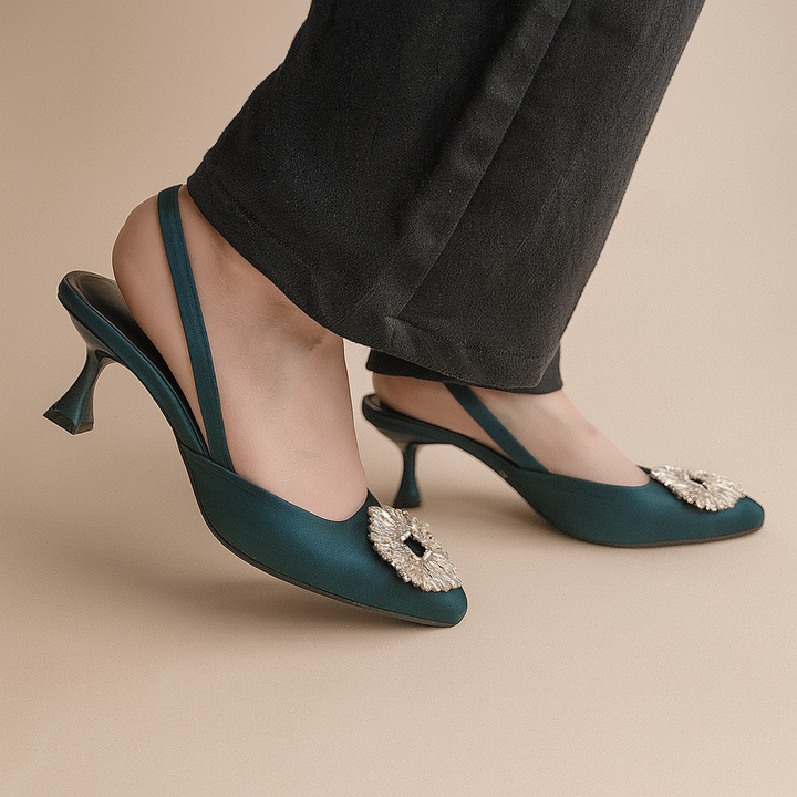 Isabella Heels -Green