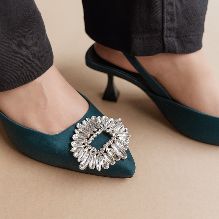 Isabella Heels -Green