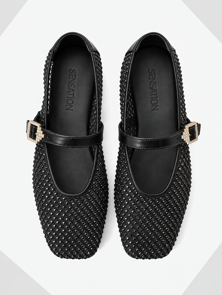 Liana Mesh Mary Janes
