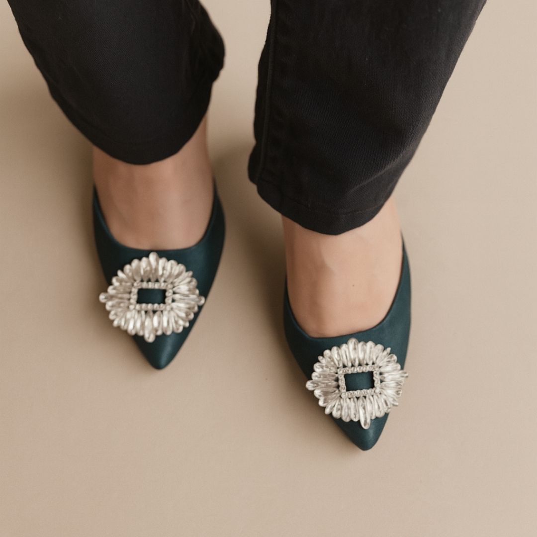 Isabella Heels -Green