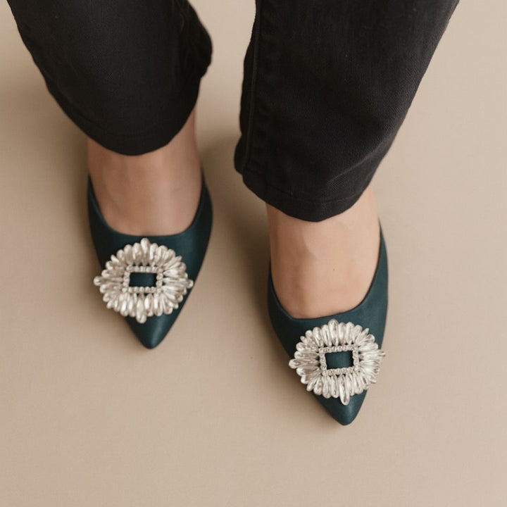 Isabella Heels -Green