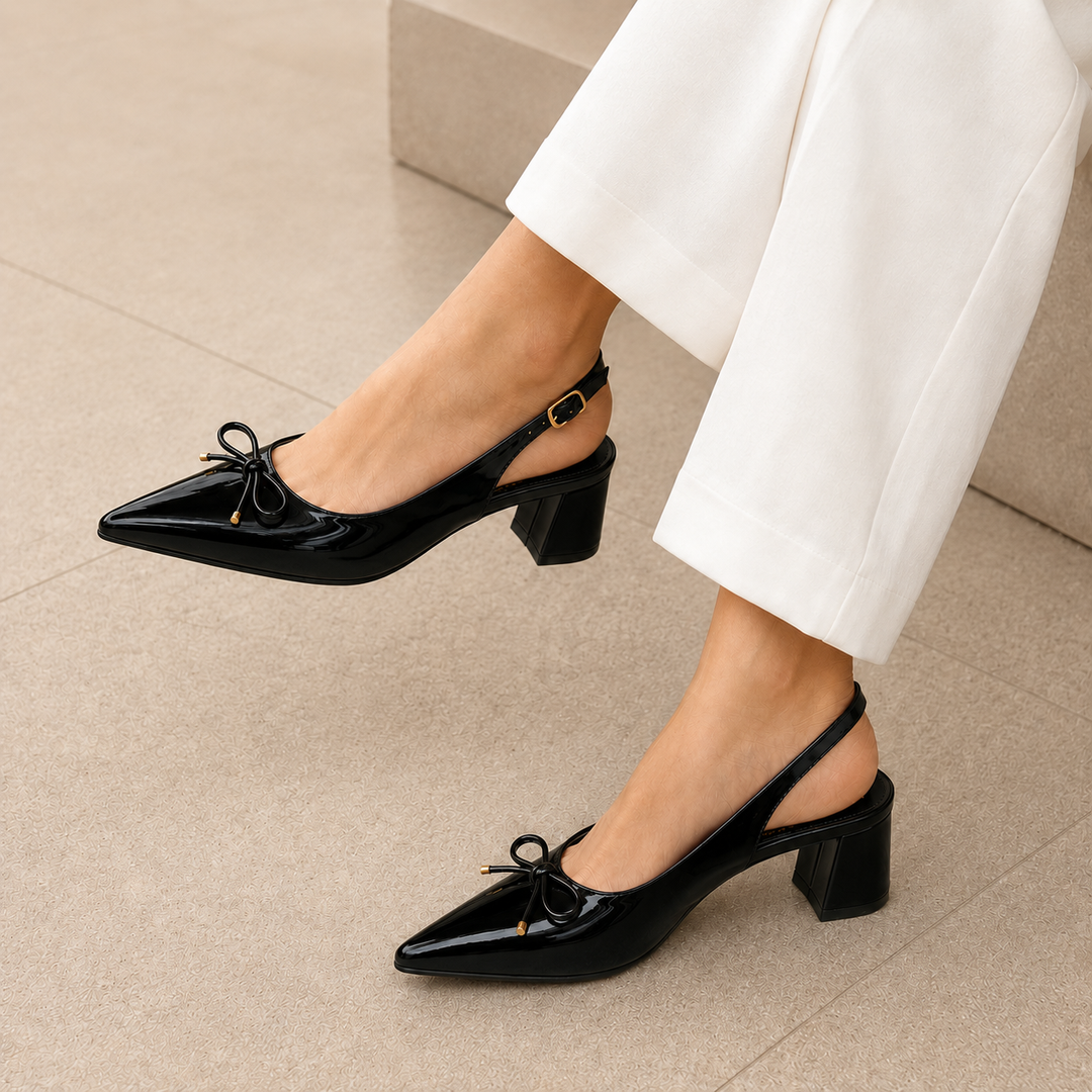 Luxe Bow Heels