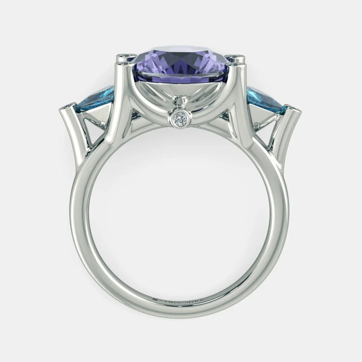 Diana Blue Sapphire Ring- 925 SILVER - SENSATION Pakistan