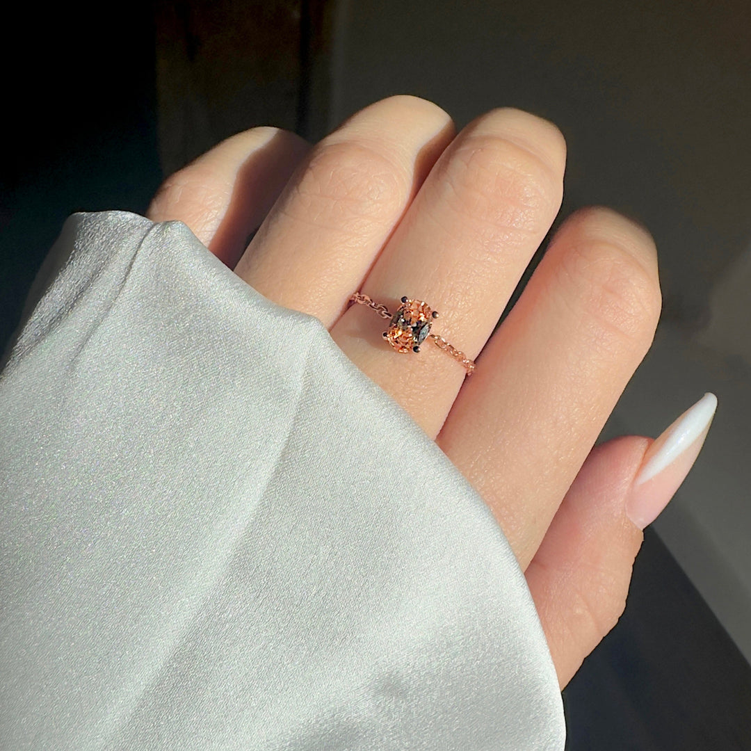 Midnight Star Citrine Ring