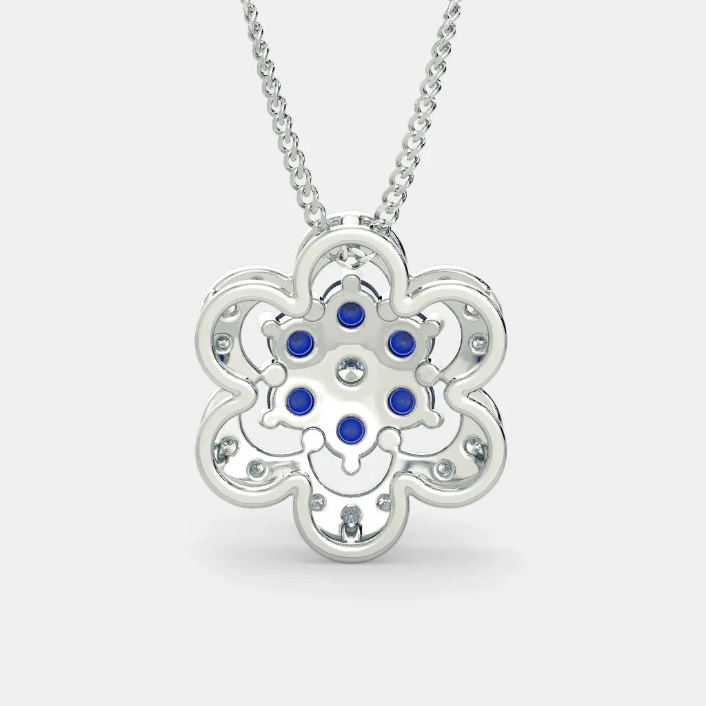 Sophin Diamond Necklace - 925 Silver - SENSATION Pakistan